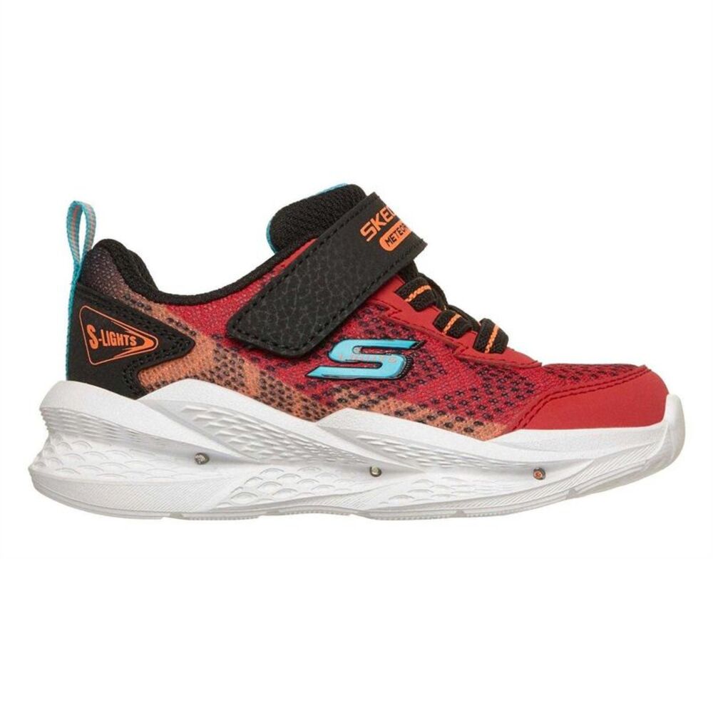 Skechers Boys Meteor Light Up Sneakers / Red/Black